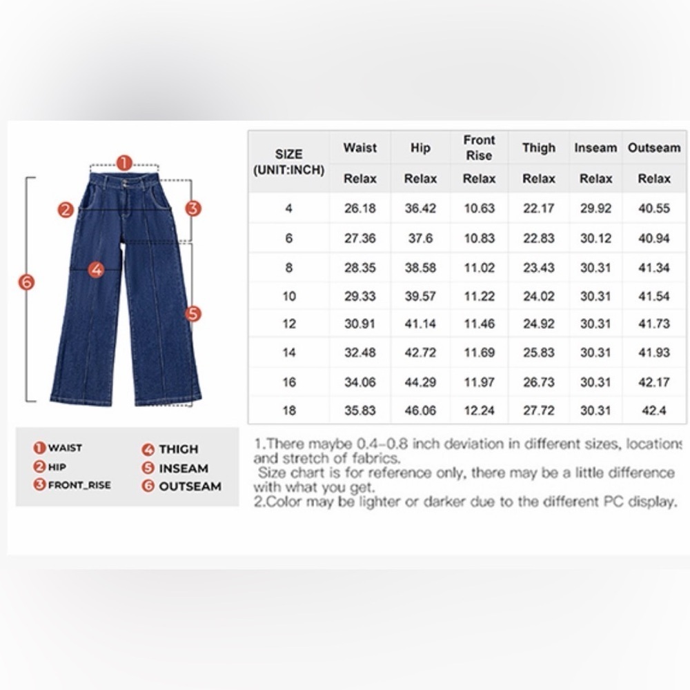 🆕High-Waisted Flare Jeans - Picture 2 of 2